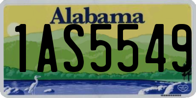 AL license plate 1AS5549