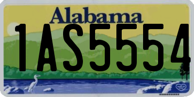 AL license plate 1AS5554