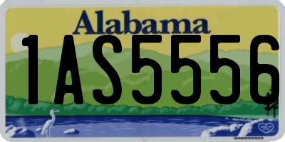 AL license plate 1AS5556