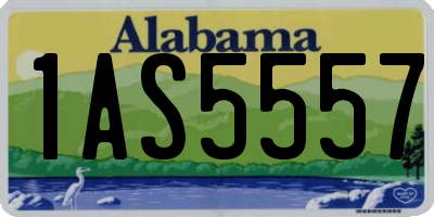 AL license plate 1AS5557
