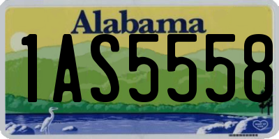 AL license plate 1AS5558