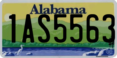 AL license plate 1AS5563