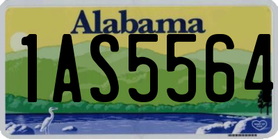 AL license plate 1AS5564