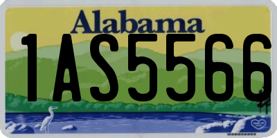AL license plate 1AS5566