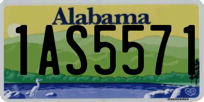 AL license plate 1AS5571
