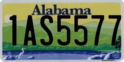 AL license plate 1AS5577