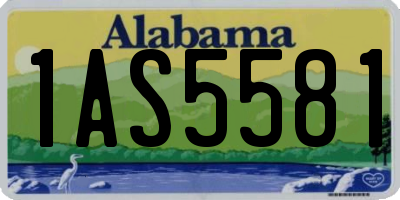 AL license plate 1AS5581