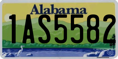 AL license plate 1AS5582