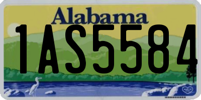 AL license plate 1AS5584