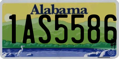 AL license plate 1AS5586