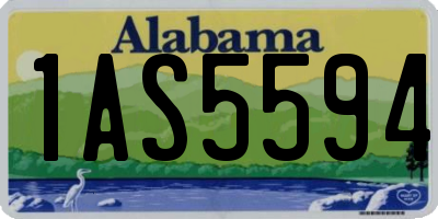 AL license plate 1AS5594