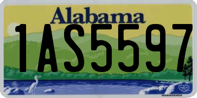 AL license plate 1AS5597