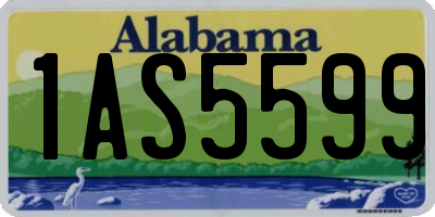 AL license plate 1AS5599