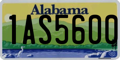 AL license plate 1AS5600