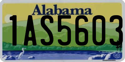 AL license plate 1AS5603