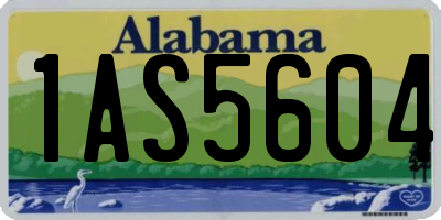 AL license plate 1AS5604