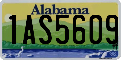 AL license plate 1AS5609
