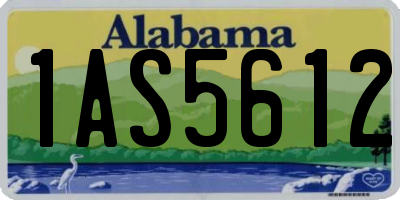 AL license plate 1AS5612