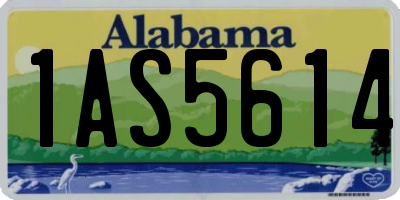 AL license plate 1AS5614
