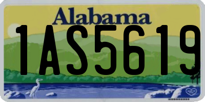 AL license plate 1AS5619