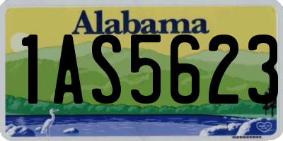 AL license plate 1AS5623
