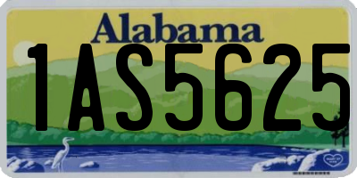 AL license plate 1AS5625