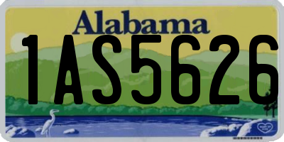 AL license plate 1AS5626