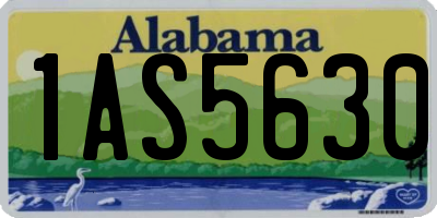 AL license plate 1AS5630