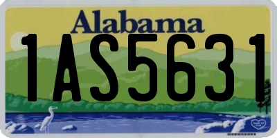 AL license plate 1AS5631