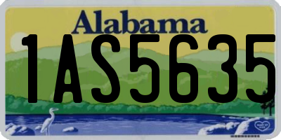 AL license plate 1AS5635