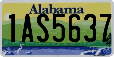 AL license plate 1AS5637