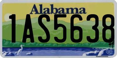 AL license plate 1AS5638