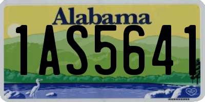 AL license plate 1AS5641