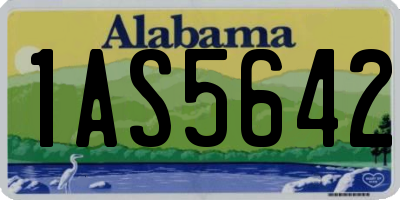 AL license plate 1AS5642