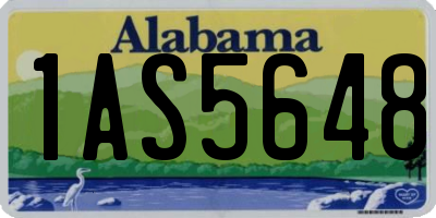 AL license plate 1AS5648