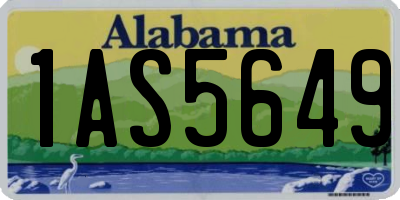 AL license plate 1AS5649