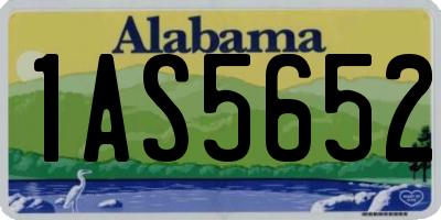 AL license plate 1AS5652