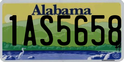 AL license plate 1AS5658