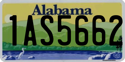 AL license plate 1AS5662