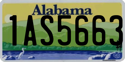 AL license plate 1AS5663