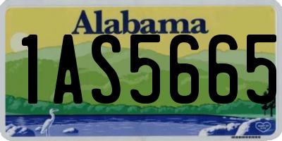 AL license plate 1AS5665