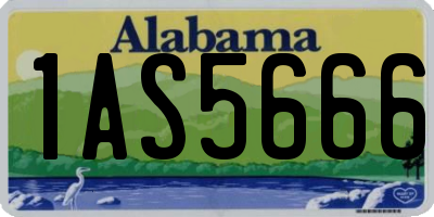AL license plate 1AS5666