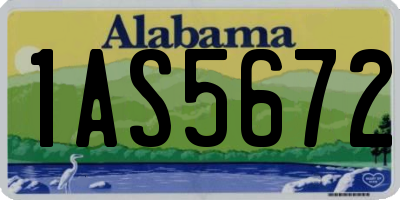 AL license plate 1AS5672