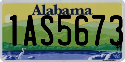 AL license plate 1AS5673