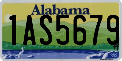 AL license plate 1AS5679
