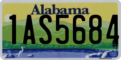 AL license plate 1AS5684