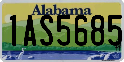 AL license plate 1AS5685