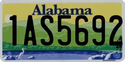 AL license plate 1AS5692