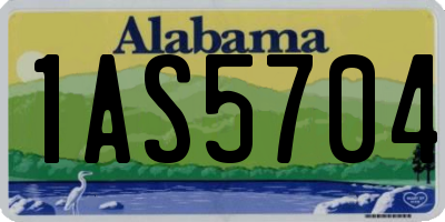 AL license plate 1AS5704