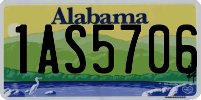 AL license plate 1AS5706